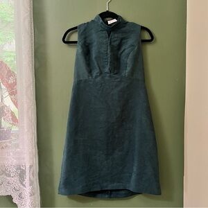 BCBGeneration Forest Green Faux Suede Dress – Size 10